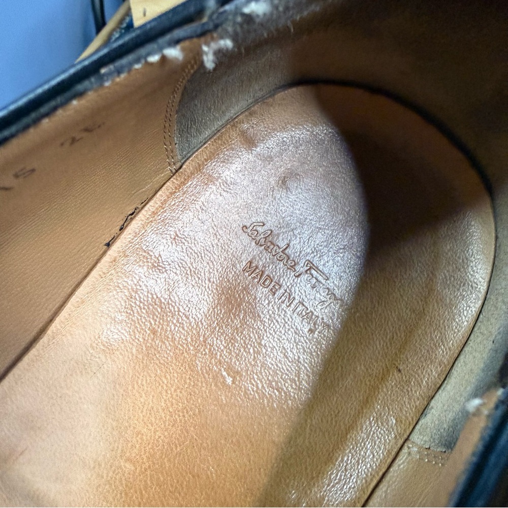 Salvatore Ferragamo Black Dress Loafers Size 15 - Picture 9 of 9